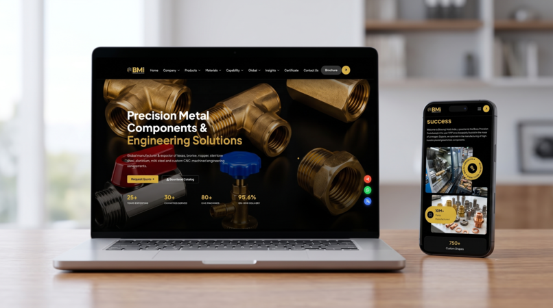 Blessing Metals India – B2B Metal Products Website Development